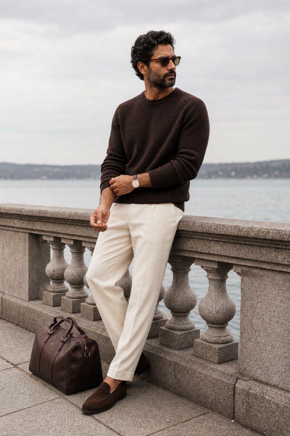 Chocolate Waterfront Outfit menswear outfit
