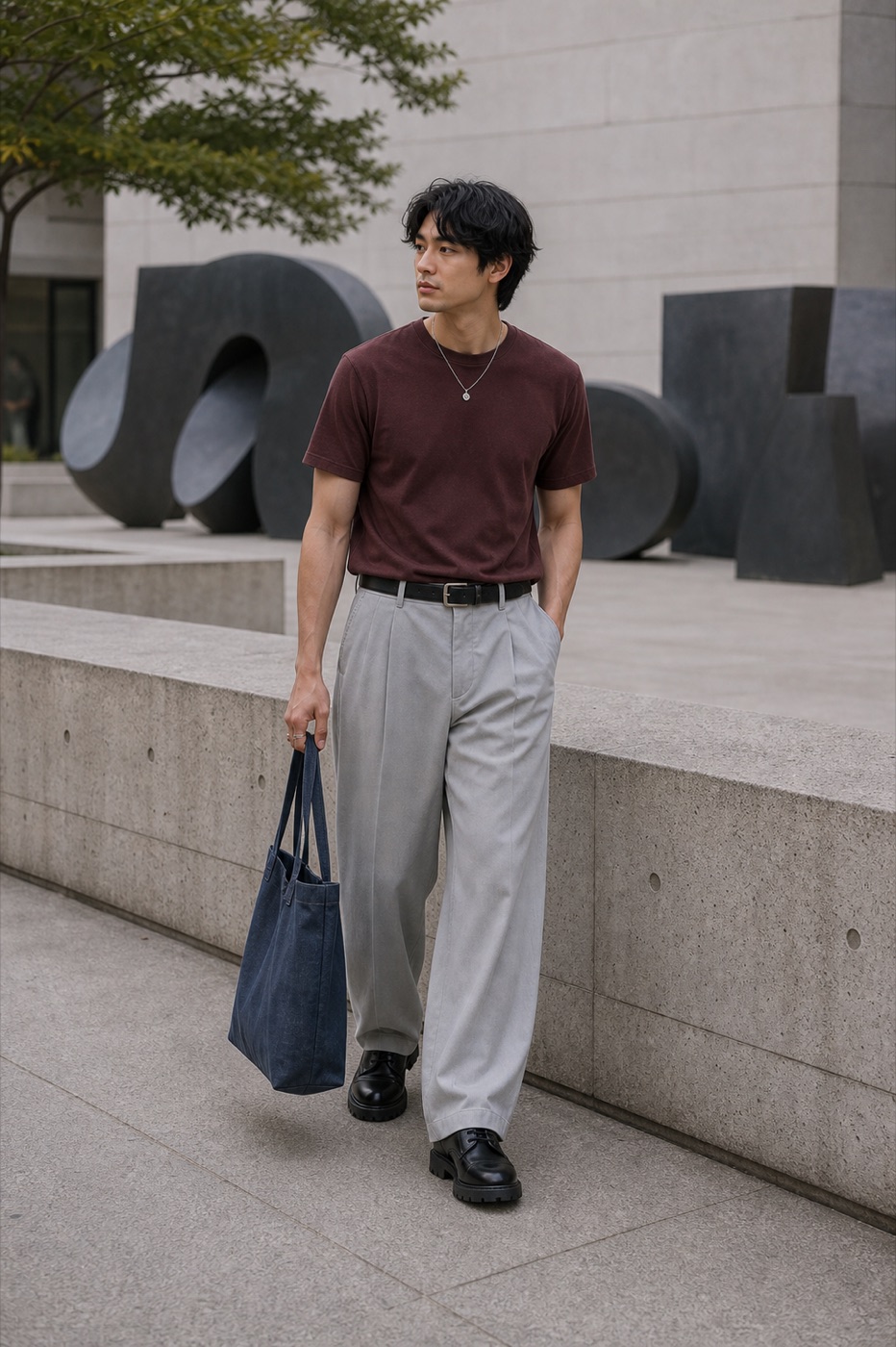 Downtown Creative burgundy outfit