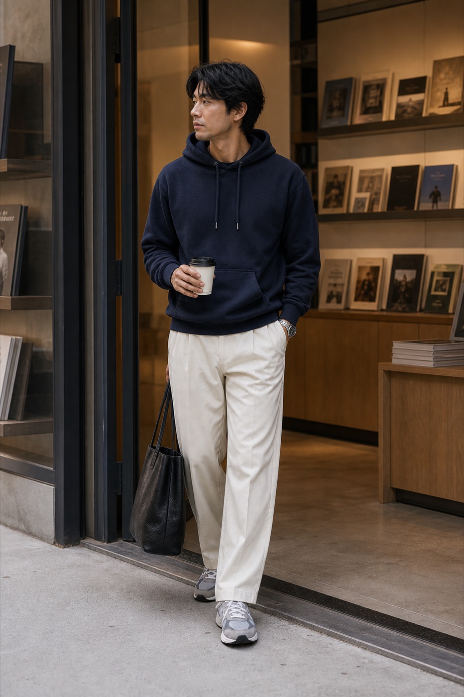 The hoodie fit that does not look lazy