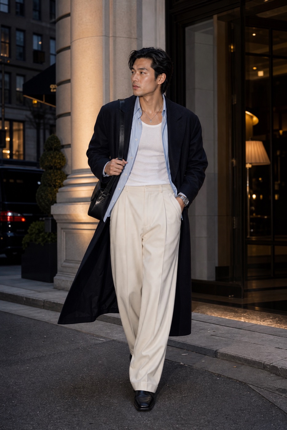 The Oxford fit with softer tailoring