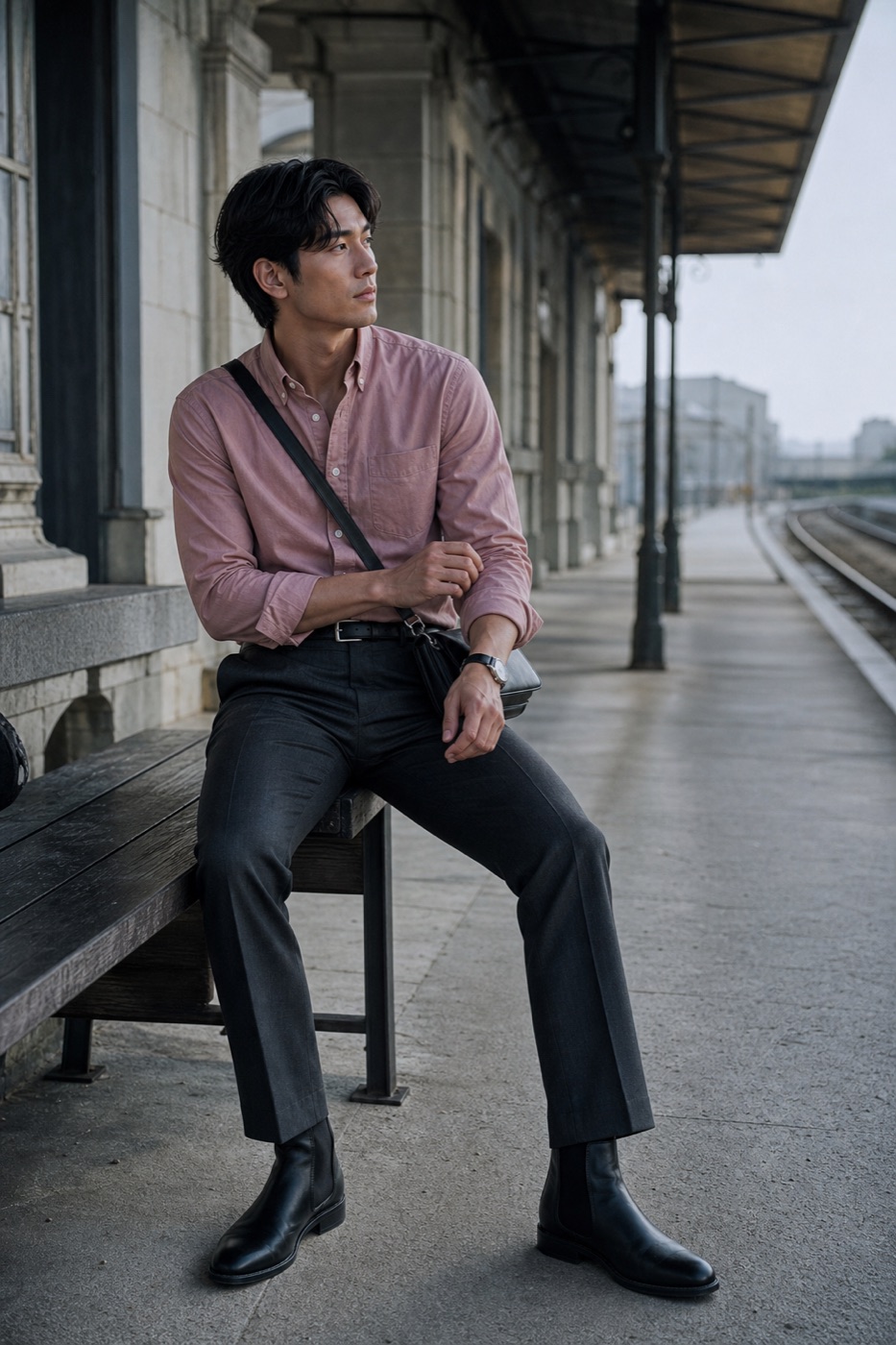The rose Oxford that still looks sharp menswear outfit