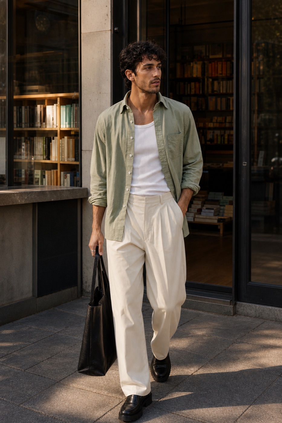 The sage Oxford with real drape