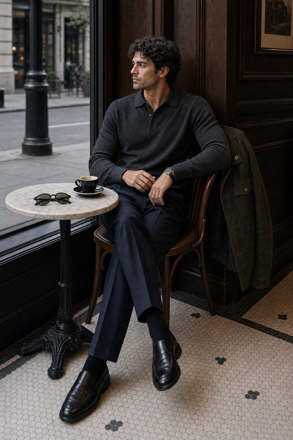 Charcoal Navy Smart Casual