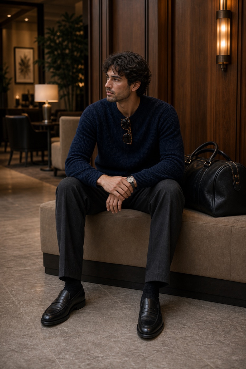 Quiet Luxury Hotel Lounge